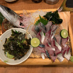 なかむら - 活き造りのサバとゴマサバ