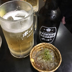 Taishuusakabakameya - ホッピーセットとお通しのところてん