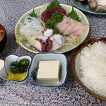 つちや食堂 - 刺身定食