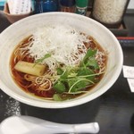 鴨が葱を背負ってくる。 - ねぎそばかけ冷　千切りねぎ増し