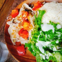 Bistro Buzz 赤坂 - 日替わりメニュー　温豚しゃぶのトマトあえ　アップ