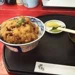 天ぷら　若杉 - かき揚げ天丼。