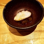 天ぷら たけうち - 糸島の蛸の薫製とクラゲ