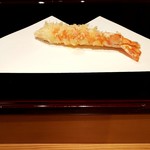 天ぷら たけうち - 車エビ