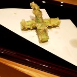 天ぷら たけうち - 朝どれアスパラ