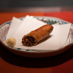 夏零 - うなぎ赤ワイン煮の春巻き