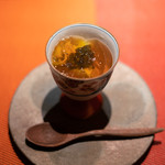 夏零 - ピーマン肉詰めの再構築コンソメジュレのせ