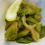 酒蔵 力 - お通しのザーサイ