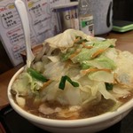 一発ラーメン はしご屋 - ファイト一発ラーメン大盛り野菜増し