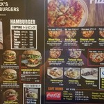 Jack's pizza and burgers - メニュー