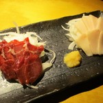 心人 - 馬刺し：赤身、たてがみ。　　　　　　2019.08.28