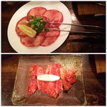 炭火焼肉 七厘亭 - ◆塩タン◆1300円♪
      ◆カルビ（みそ）◆1200円♪