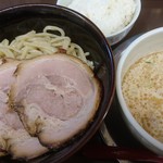 自家製太打麺 勢拉 - チャーシューつけ麺、半ライス