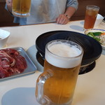 ツキサップじんぎすかんクラブ - まずは大ジョッキで乾杯♪