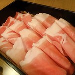 Yambaru Dainingu Matsu No Kominka - 黒琉豚アグー極しゃぶしゃぶセット
一人前 3,500円 一人前の肉
