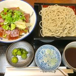 Katsuraya - 日替わりランチ まぐろの漬け丼セット850円(税込)