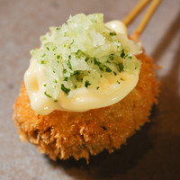 椎茸海老しんじょう香味野菜のせ