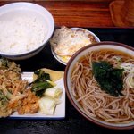 手打ち おかだや - 料理写真:おかだや ＠佐野 ランチそば定食 ７００円