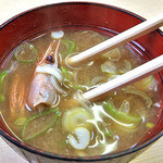 美たか鮨 - 甘エビの頭の味噌汁