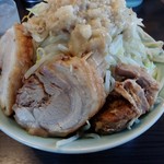 かじろうramen7 - ラーメン小 野菜増し、あぶら増し増し、切れ子入り