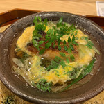 Chiso Kondou - 鰻と九条ネギ、卵とじ 嬉しい！鰻が大好き。フワッとした食感の鰻。卵もふわふわ。優しいです。