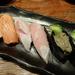 すしまる屋 - サーモン・ぶり・カニミソ　夜・訪問