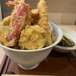 越後前 天麸羅 すず季 - エビ天丼2000円