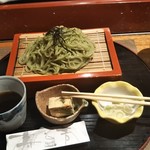 寿し芳 - あおさそば、寿司セット、鮪１貫足し。