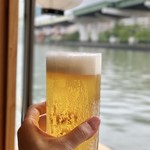 大阪屋形船 - 大川を観ながらの生ビール