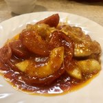 ゆたか - 豚肉とマクワウリのトマト炒め