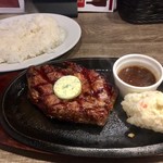肉バルガッチャ - ☆サーロインステーキ(120g)ライス付き 990円