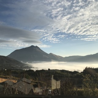 由布岳就在眼前的绝景!