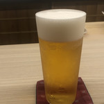 日本料理 久丹 - 最初は生ビール