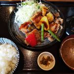 とり弁鶏 - １枚唐揚げ季節野菜の黒酢あん定食