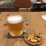 CAFE すずなり - ３種のおつまみビールセット 700円