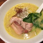 鶏バル HIGOYA - 鶏白湯ラーメン800円(ランチ)