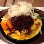 焼肉・ｽﾃｰｷ みーとがぁでん - てりやきハンバーグ