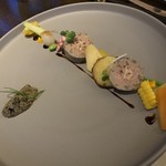 つくば鶏と芋豚のガランティーヌ