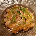 Osteria Austro - 2019.8.  3週間熟成！千倉直送金目鯛のあぶりカルパッチョ