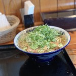 中華蕎麦 春馬 - 朝ラーセット（普）680円と九条ねぎTP100円