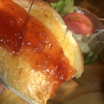 炭焼珈琲きむら - ジャムの下にはバターもぬってもらってあります