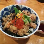炭火焼・寿司 海鮮つるべ - 漁師さんの気まぐれなめろう丼(税抜)880円（2019.08.30）