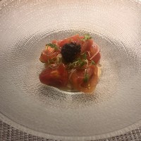ガストロノミーソール ヤナギヤ - 高山産プチトマトを使った冷製のカッペリーニ キャビアのせ