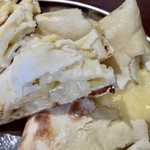 インドカレー サンタ - 今回はもちろん「チーズナン」をチョイス！！