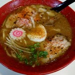 荒野のラーメン - 夕陽のラーメン800円