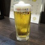 つかふき屋 - 生ビール