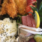 たる平 - カキフライ・アジフライ・刺身