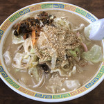 長浜ラーメン力 - 卓上フリーのトッピング。