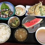 よし乃寿し - 鰯の刺身と天ぷらセット  1,280円