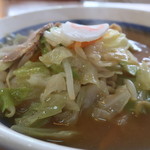 ８番らーめん - 炒めた野菜